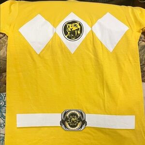 Yellow Mighty Morphin Power Ranger Medium Shirt